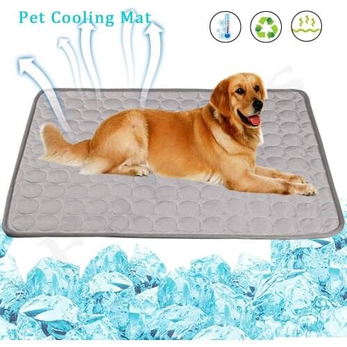 Wholesale Summer Cooling Pad Dog Mat Breathable Pet Dog Bed For Dogs Cat Blanket Washable Dog Beds For Small Large Dogs