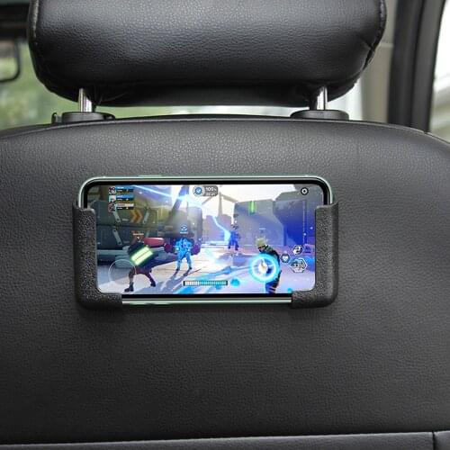 Adjustable Width Car Cell Phone Holder Car Interior Accessories Multifunction GPS Display Bracket Self-adhesive Phone Holder