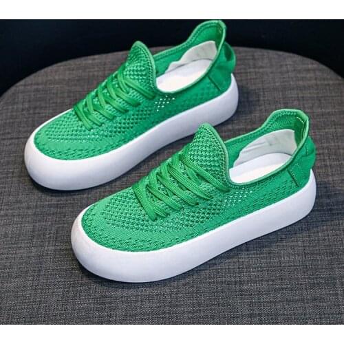 Platform Women Sandals Summer Woman Mesh Breathable Thick Bottom Femmes Shoes Fashion Hollow Lace Up Non-slip Flats Women Shoes