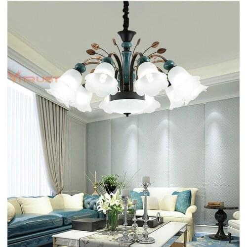 Nordic ceramic Chandeliers Luxury modern ceramics chandeliers ceiling lustre for Bedroom Dining Living Room pendant Chandelier