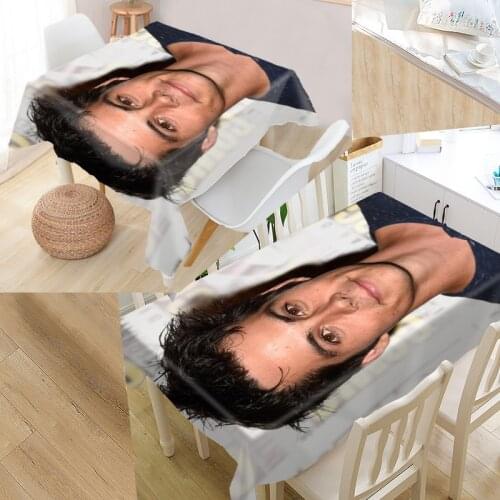 Dylan O'Brien Tablecloth Oxford Fabric Square/Rectangular Dust-Proof Table Cover For Party Home Decor TV Covers New 12-14