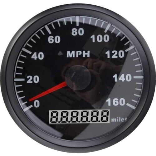 Universal MPH GPS Speedometer Odometer 160MPH with Backlight 85mm 12V/24V for Car Boat Marine RV Caravan Yacht