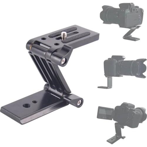 Universal Tilt Z Mount Bracket Tripod Head Quick Release Plate Mounting For Monopod Slider Rail Cage Rig Stabilizer Phone Holder