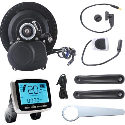 Germany Stock 36V 250W Ebike kit TSDZ2 Mid Drive Motor with VLCD5