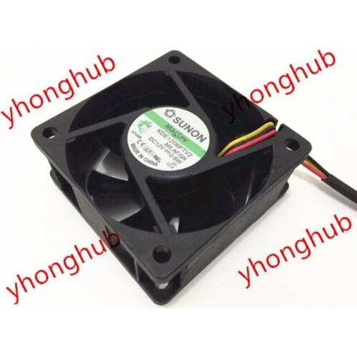 SUNON KDE1206PTV2 MS.AF.GN DC 12V 0.8W 60x60x25mm Server Cooling Fan