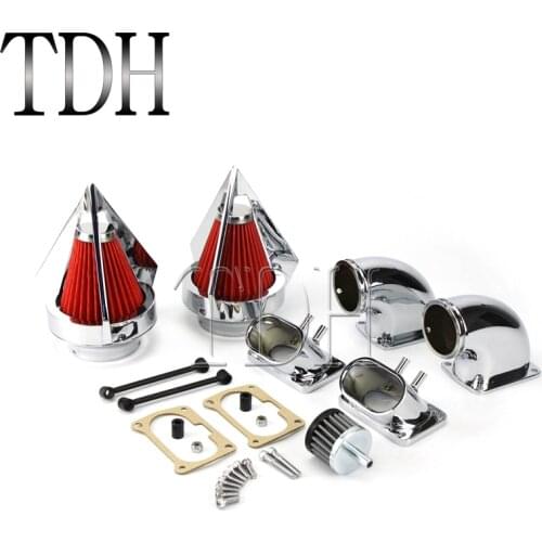 Dual Spike Air Cleaner Intake Filter For Suzuki Boulevard M109 M109R 2006 2007 2008 2009 2010 2011 2012 Intruder VZR 1800 06-07