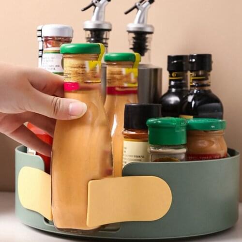 Lazy Susan Turntable,360 Rotating Cabinet Organizer for Pantry, Plastic Spice Rack Organizer for Cabinet