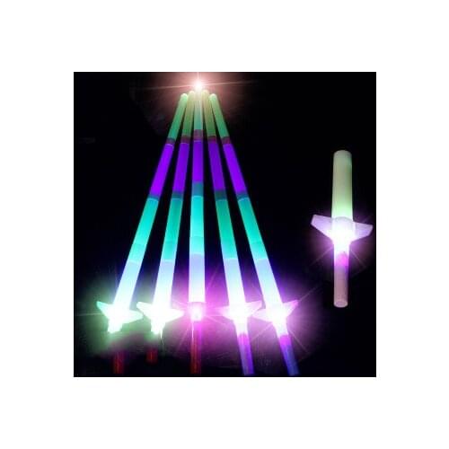 Retractable light stick novelty shiny sword toy four adjustable lengths birthday party show and other in fan supplies wholesale