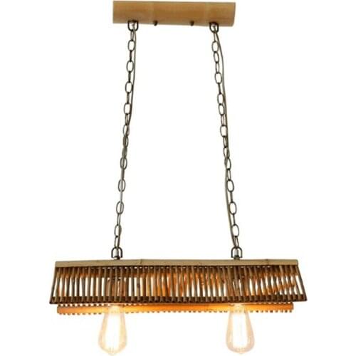 Japanese style chandelier homestay lamp restaurant tea room inn bar table hanging lamp creative Chinese art bamboo lamp