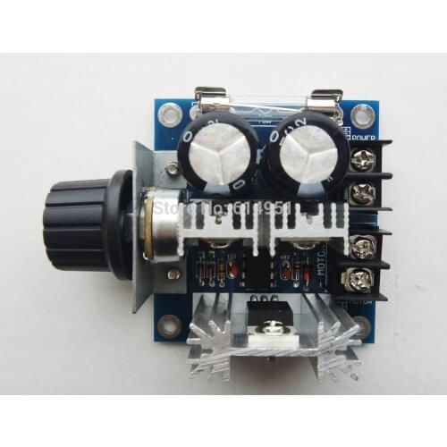 12V-40V 10A PWM DC Motor Speed Controller w/ Knob