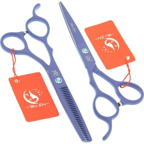 5.5“ 6.0" Left Hand Pet Grooming Scissors Japanese Steel Dog Hair Cutting Shears Thinning Scissors Puppy Trimmer Tools A0049A