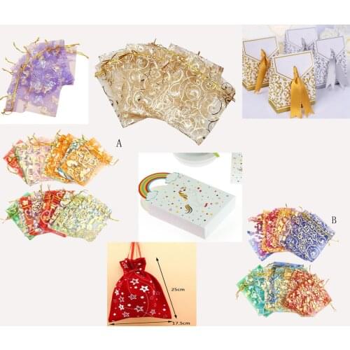 Jewelry Gift Crafts Pack Supplies Organza Bags Wedding Candy Pouches Party Decoration