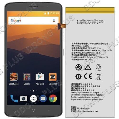 Li3832T43P6HC15435 Battery For ZTE Grand Memo II 2 Z980L Battery Replacement Repair Part