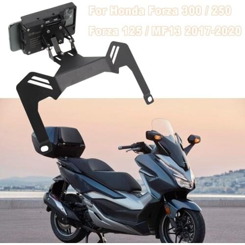 Motorcycle Accessories For Honda Forza 300 250 Forza 125 MF13 2017-2020 Phone Holder Stand Holder GPS Navigator Plate Bracket