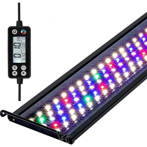 24/7 Lighting Aquarium Light Sunrise Daylight Moonlight and DIY Mode Fish Tank Light with Timer Adjustable Brightness LED Lamp