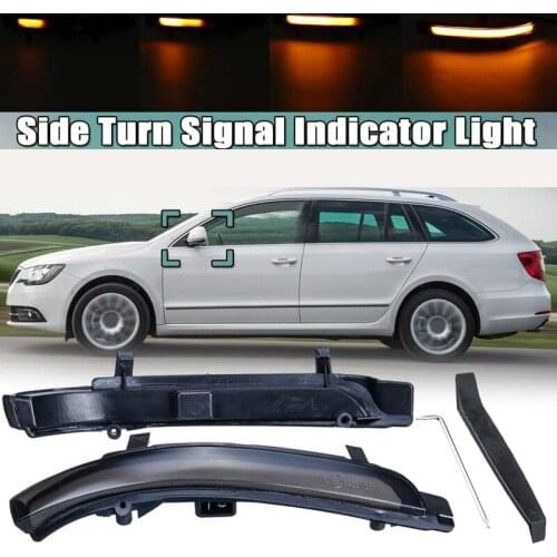 Car LED Dynamic Rearview Mirror Turn Signal Light for Skoda Octavia Superb 3T4 Hatchback