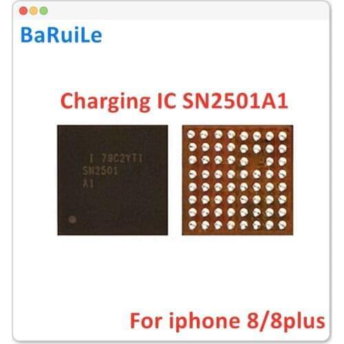 BaRuiLe 5pcs SN2501A1 SN2501 U3300 63pin TIGRIS T1 charging charger ic chip for iphone 8 8plus X Replacment Parts