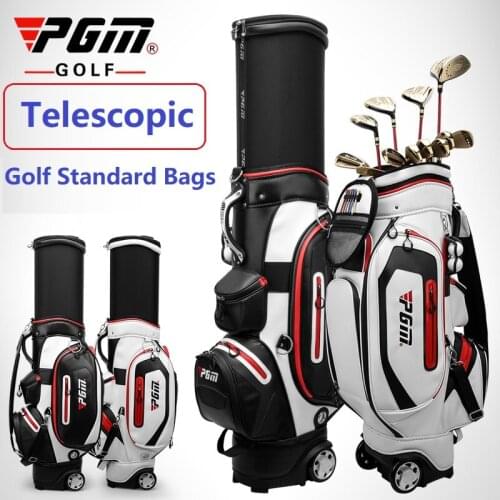 Free Rain Cover! Pgm Standard Ball Bag Package Telescopic Wheel Bag Waterproof Multifunctional Aviation Pack Thermostatic