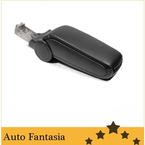 Black leather armrest for Audi a6 c5