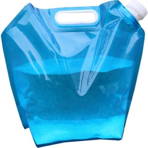 For Camping Hiking Parts 1pc 10L Foldable Outdoor Water Bags Portable Picnic BBQ Drinking Water Tank Container Carrier Mayitr