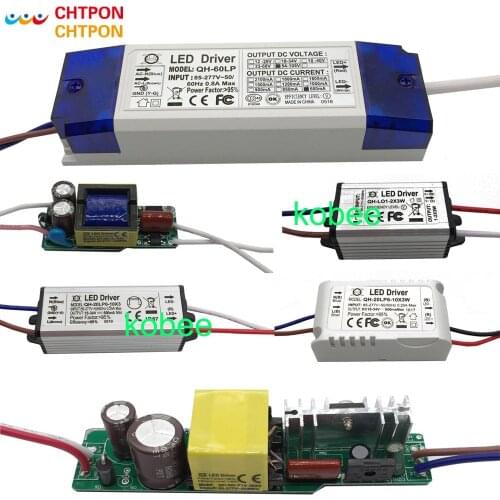 2pcs LED Power Supply 600mA Lamp Driver 3W 6W 9W 12W 15W 18W 20W 21W 24W 30W 40W 50W 60W Isolation Lighting Transformer