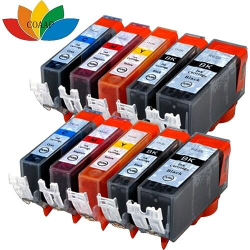 10pk Compatible ink cartridge for canon PGI 220 CLI 221 Pixma IP3600 IP4600 IP4700 MP630 MP640 MP980 MP990 MX860 MX870 Printer