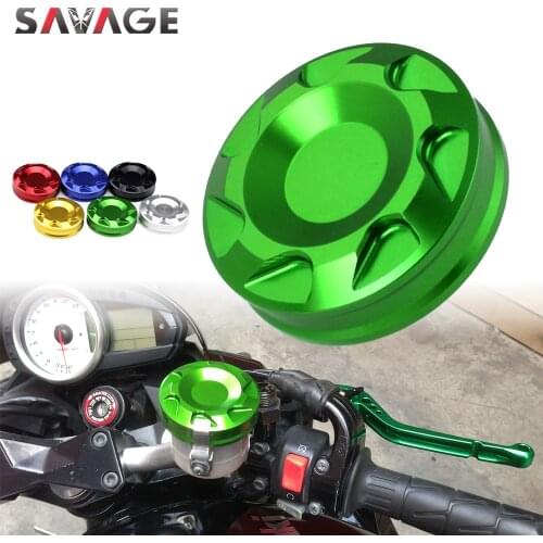 Front Brake Cylinder Reservoir Cap For KAWASAKI ZX6R ZX10R ZX14R NINJA 1000 Z1000SX Motorcycle Accessories CNC Oil Fluid Cover