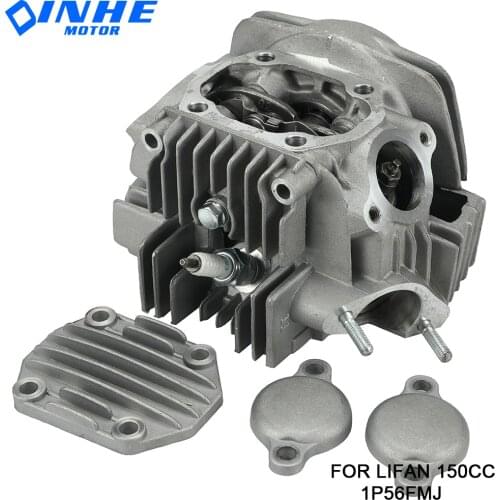 Motorcycle Complete Cylinder Head Assembly kit For lifan LF 150cc Horizontal Kick Starter Engines Dirt Pit Bikes Parts