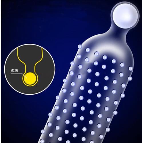 Soft Silicone Ball Spike Condom Penis Sleeve G Spot Stimulation Sex Toys For Men Adult Products Natural Latex Contraception