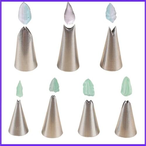 Small Number Leaf Decorating Mouth 7-Piece Set Cake Cream Decorating Mouth Decoration DIY Baking Tools 7PCs