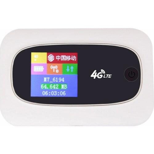 Portable MiFi Wireless Router 150Mbps Color Screen WIFI Router Pocket WIFI Mobile Hotspot with Sim Card Slot