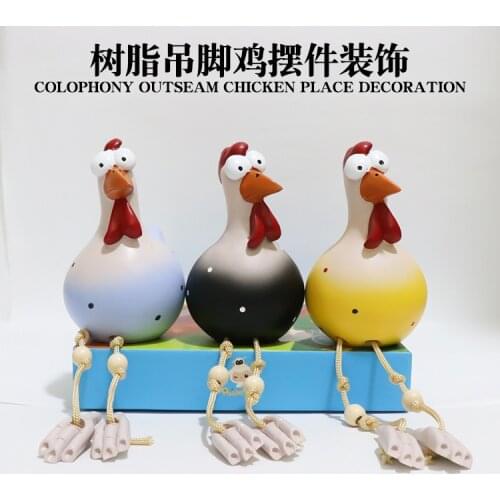 Network Celebrity Yard Art Deco Chicken Garden Toy Chicken Decorative Bird Statue Seating Indoor and Outdoor Backyard Decoration