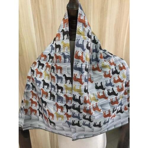 2021 new arrival winter spring classic design 100% real silk scarf twill hand made roll 90*90 cm shawl wrap for women lady