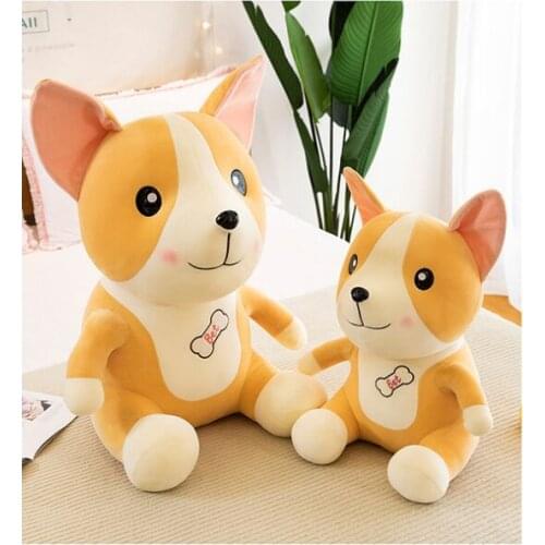 Lovely welsh corgi dog soft plush toy dog down cotton doll throw pillow kids lady toy birthday gift b0798