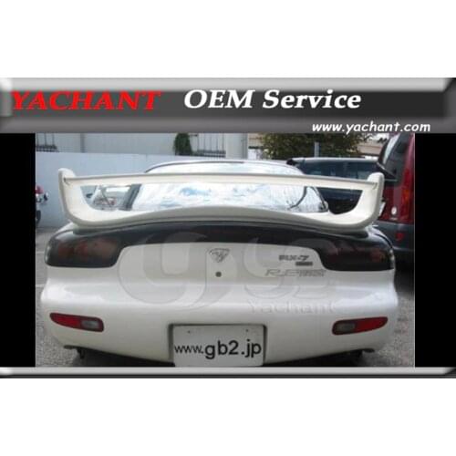 Car Styling FRP Fiber Glass Rear Trunk Spoiler Fit For 1992-1997 RX7 FD3S MS Style Rear Spoiler