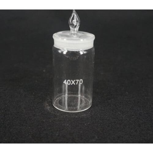 40x70mm Glass Weighing Bottle In Low Form Glass Weighing Specific Gravity Bottle