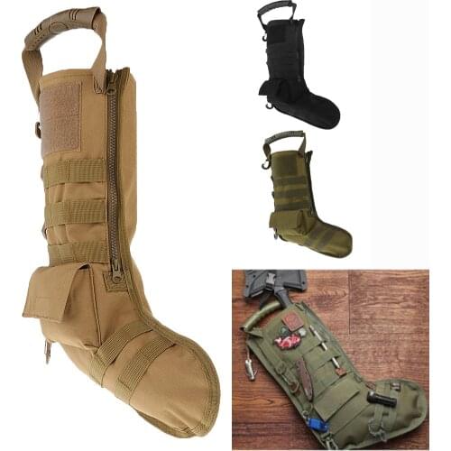 Tactical Molle Christmas Socks Bag Military Accessories Storage Bag Outdoor Camping HiKing Hunting Backpack Waterproof Handbag