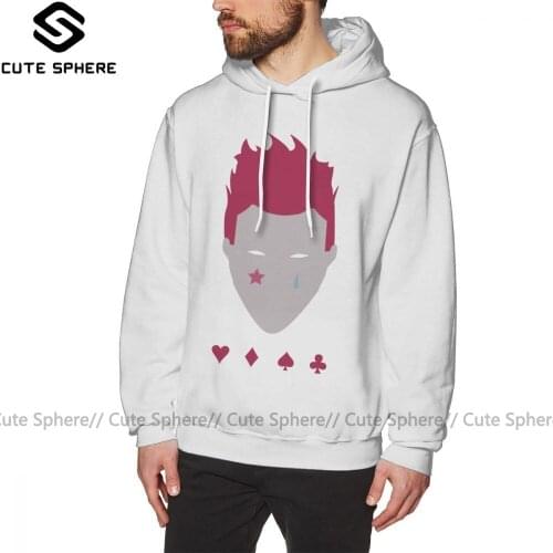 Hisoka Hoodie Hisoka Hoodies XXL Long Length Pullover Hoodie Blue Winter Mens Fashion Cotton Outdoor Hoodies