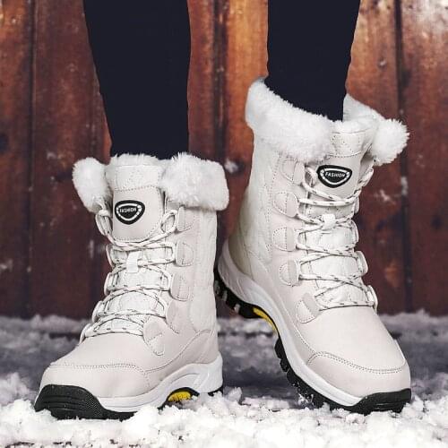 Womens Ankle Boots Warm Snow Boots Winter Shoes for Women Waterproof Padded Boots Winter Boots Zapatos Para Mujer