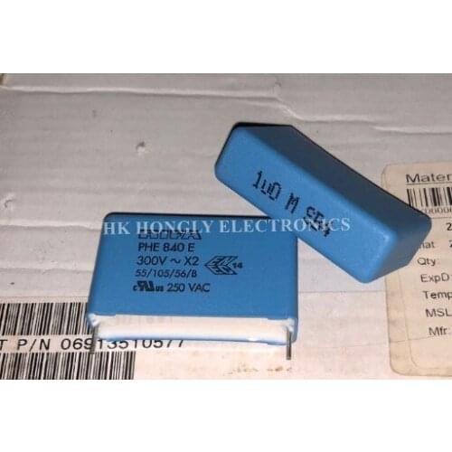 10PCS PHE840E X2 1UF 300VAC 105M P=38MM Film Capacitor