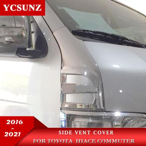2016-2021 car side bonnet hood vent cover For Toyota Commuter Hiace 2016 2017 2018 2019 2020 2021 Car Styling Accessories Ycsunz