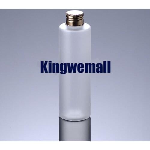 300pcs/lot Capacity 100ml PET Frosted Plastic Water Oil Bottle with Oxide Bronze Aluminum Lids For Cosmetic Packaging FMJ40-1