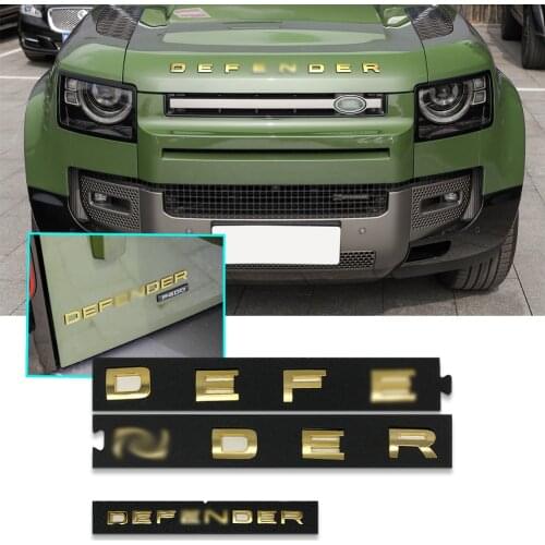 3D golden Chrome Car Emblem Badge Decal Car Letters Sticker Automotive Exterior DIY Accessories for 2020 DEFENDER