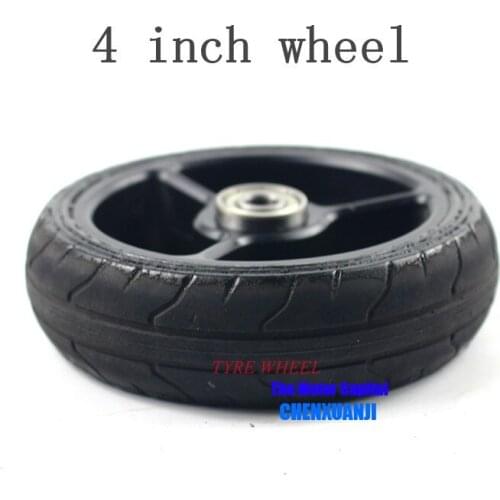 4 inch solid wheel 4-inch Explosion proof wear resistance non-inflatable tyre wheel for Electric Scooter Smart Mobility Scooter