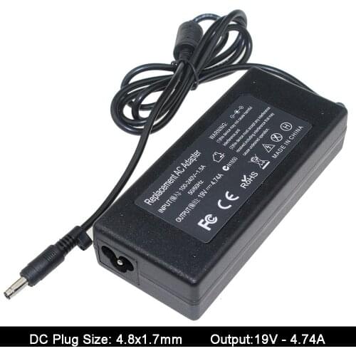 19V 4.74A 4.8x1.7mm Laptop AC Adapter For Hp Compaq 500 510 520 530 540 550 620 625 CQ515 Notebook Power Supply Charger