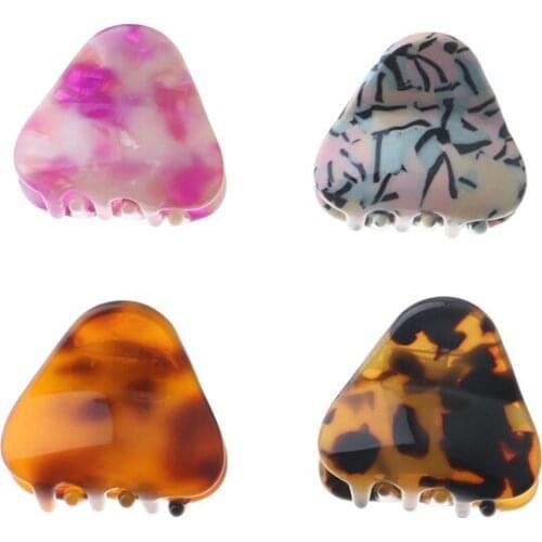 High quality fancy hair accessories cellulose acetate materials lady girl decorative korean hair claw clip