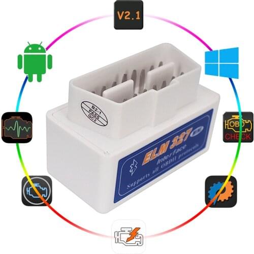 For Ford Citroen Volkswagen Hyundai Opel Mini ELM327 Bluetooth V2.1 OBD2 Car Diagnostic Tool Code Scanner Android BDII Protocol
