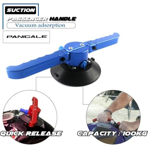Quick Release Vacuum Pump Suction Cup Passenger Handgrips Tank Grab Bar Handle Armrest for DUCATI Panigale 899 959 1199 1299