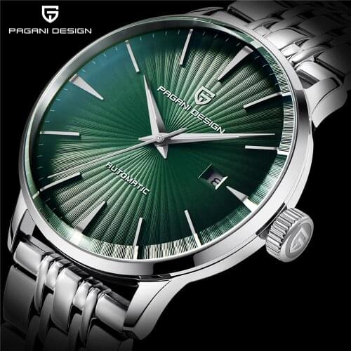 PAGANI DESIGN Brand Watches Men Automatic Mechanical Luxury Wristwatches Stainless Steel Waterproof Business Male Clock Calendar