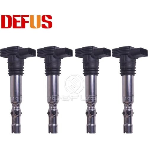 DEFUS 4PCS 06B905115M Ignition Coils For Volkswagen Beetle Golf Jetta Passat A4 TT 1.8L C1394 06B905115L 06B905115D